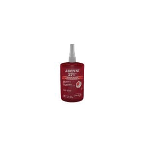 Loctite® 135380 271™ 1-Part High Strength Low Viscosity Threadlocker, 10 mL Bottle, Liquid Form, Red